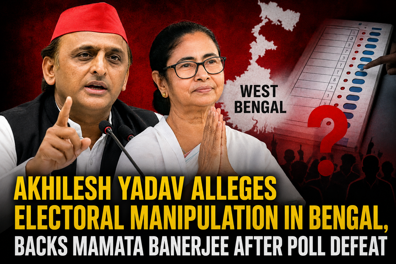 Akhilesh Yadav Alleges Electoral Manipulation in Bengal