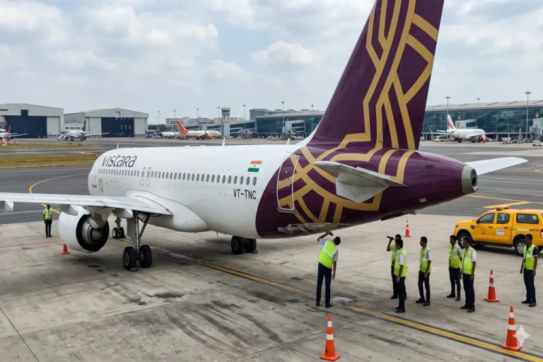 An Vistara Air India flight traveling from Delhi to Bengaluru Kempe Gowda International Airport experienced a tail strike while landing