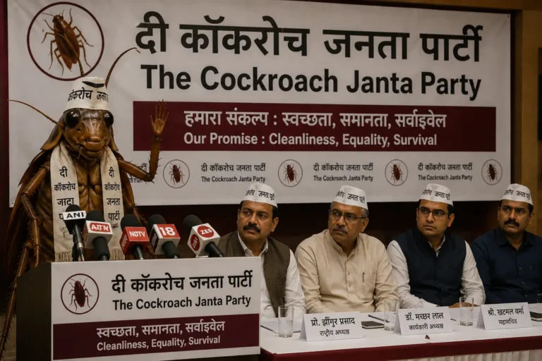 Meet the Cockroach That Has Surprisingly Entered India’s Political Arena With a Newly Launched Party