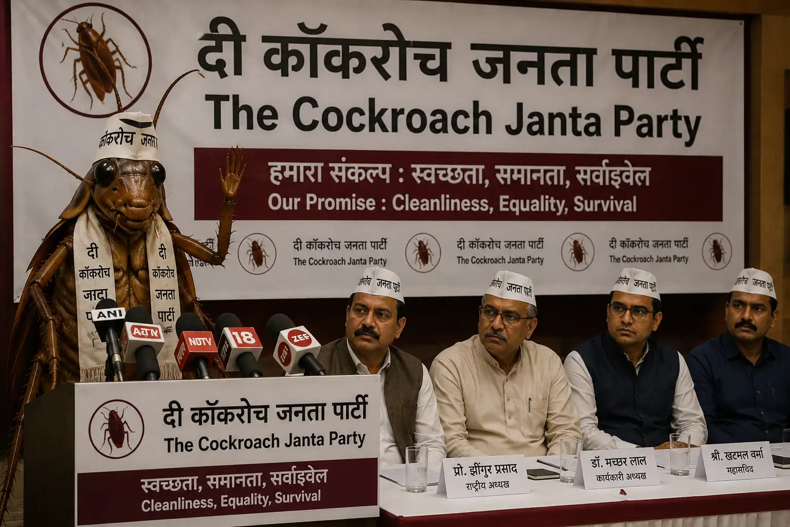 Meet the Cockroach That Has Surprisingly Entered India’s Political Arena With a Newly Launched Party