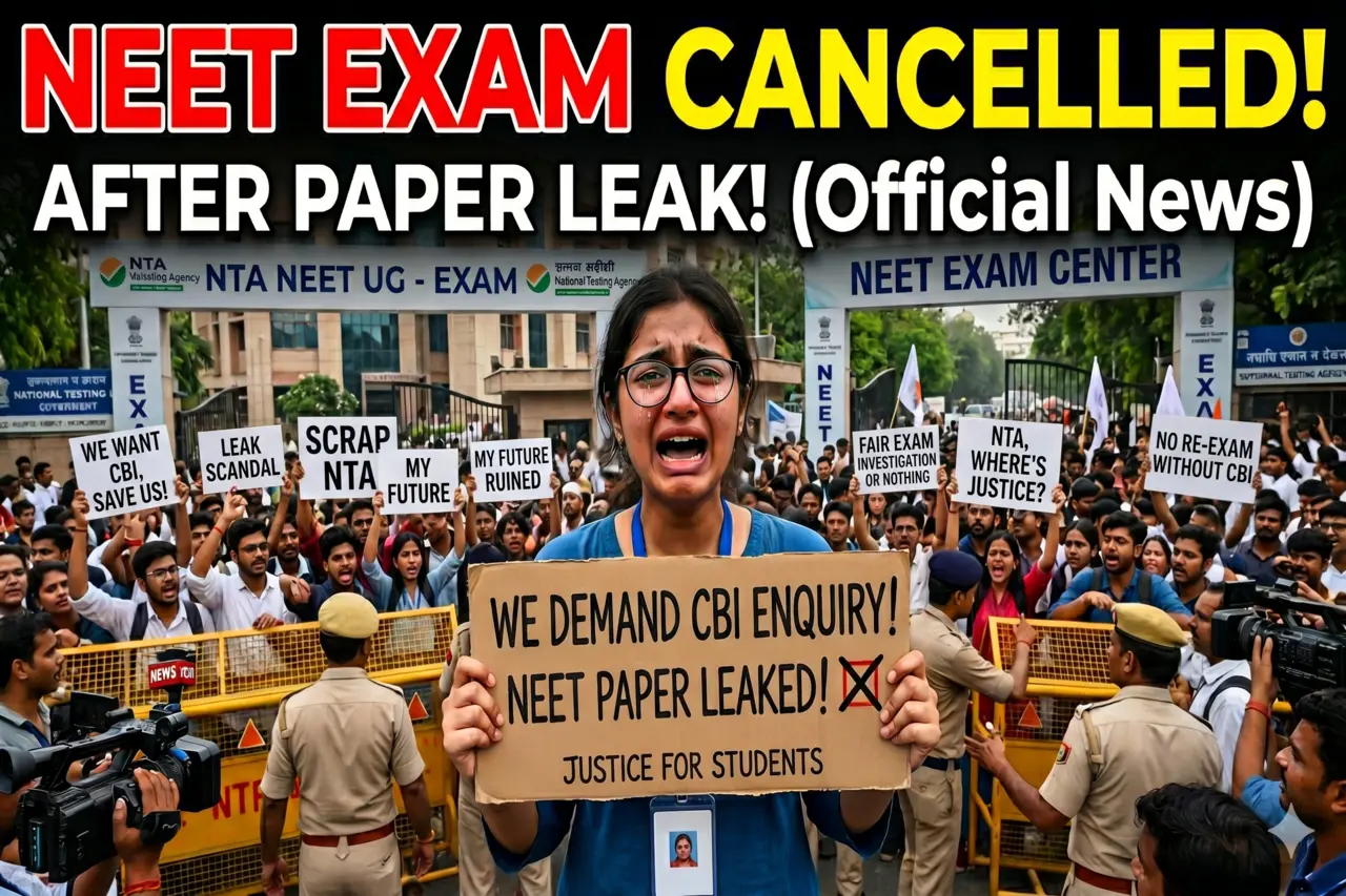 NEET Exam Cancelled CBI Enquiry