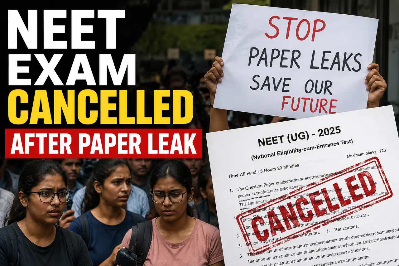 Neet UG exam cancelled after paper leak_indiainsightnews.com