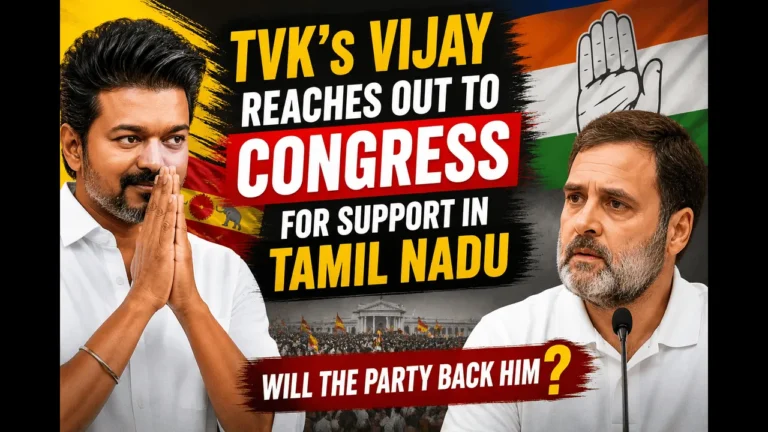 TVK’s Vijay Reaches Out to Congress for Support