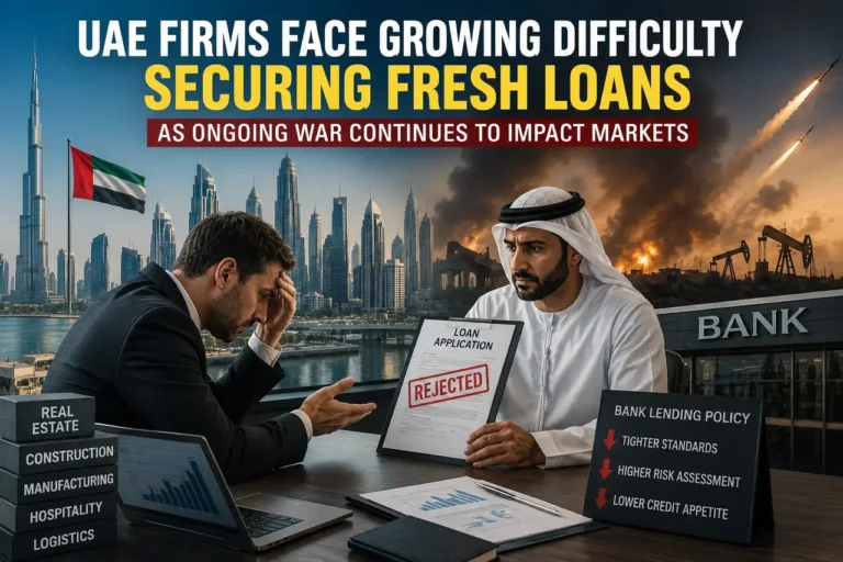 UAE Firms Face Growing Difficulty Securing Fresh Loans as Ongoing War Continues to Impact Markets