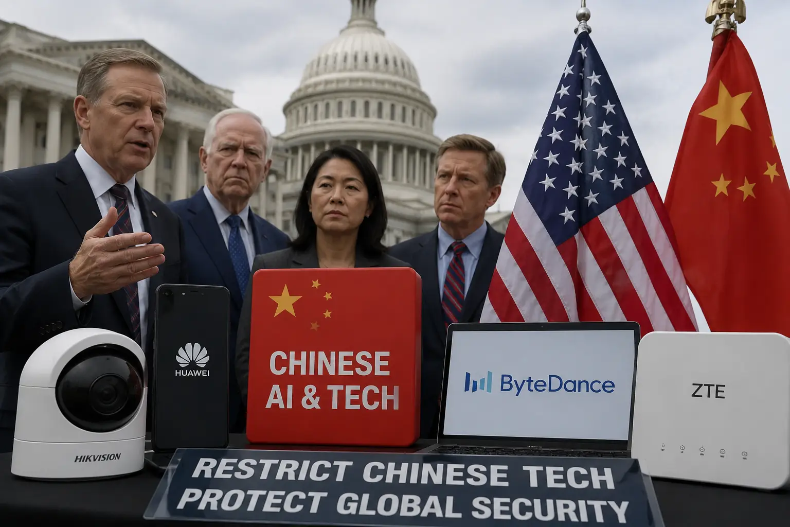 US Lawmakers Move to Curb Global Expansion of Chinese AI and Technology Products Abroad