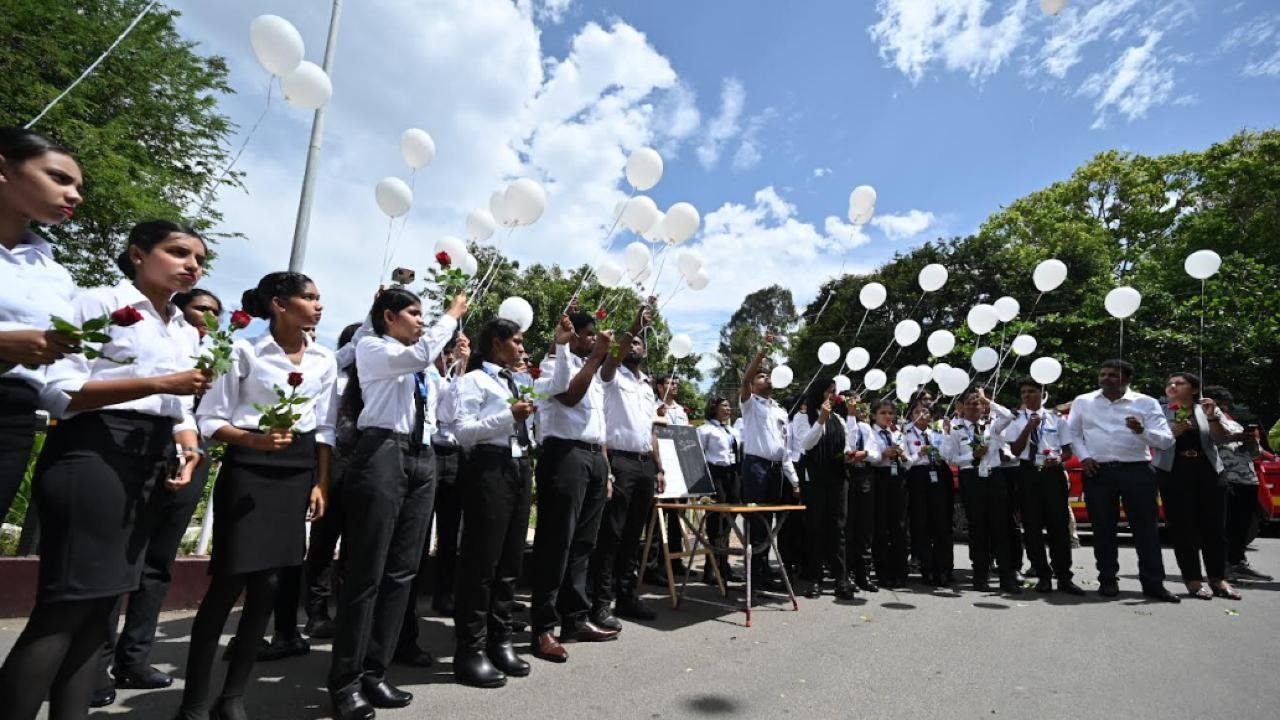 Coimbatore aviation academy students pay homage to Air India 171 plane crash