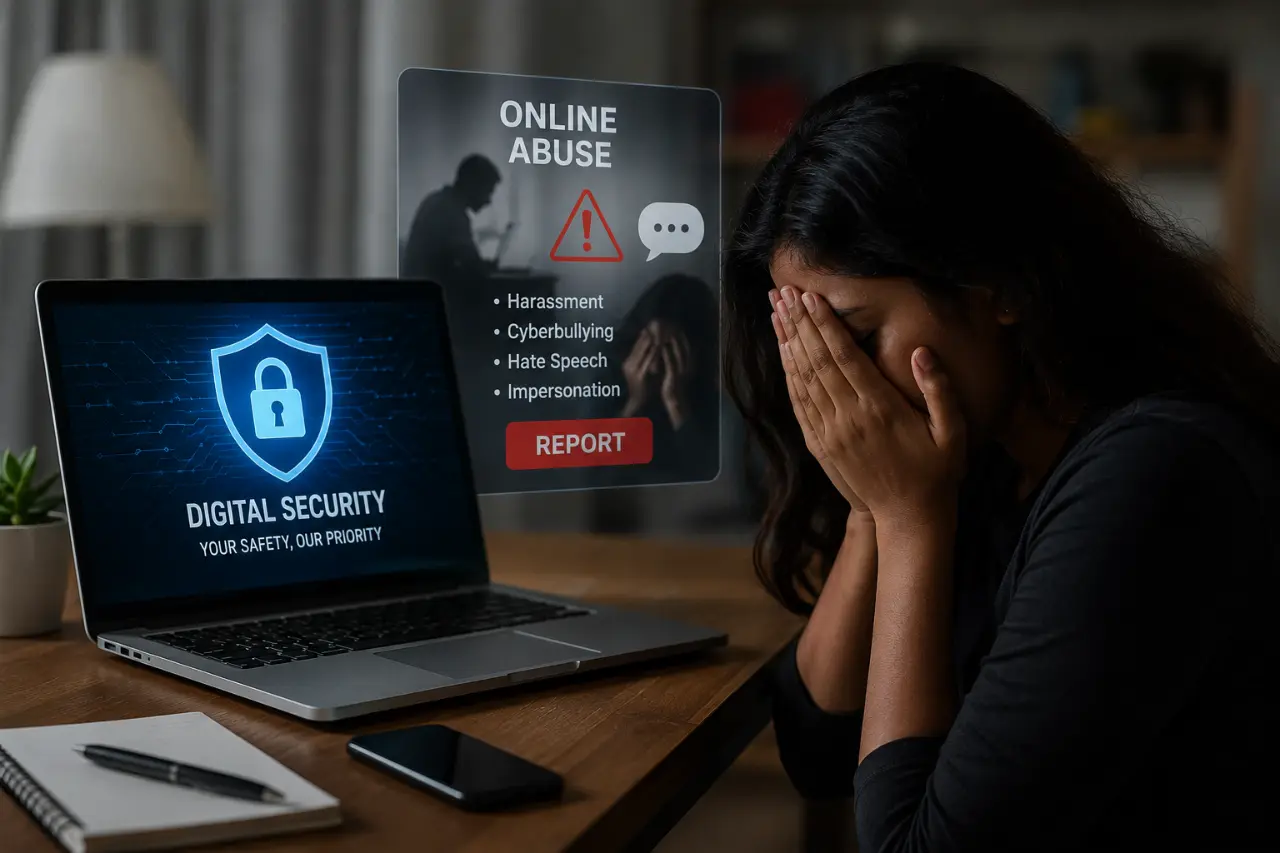 Create realistic image With the aim of strengthening digital security and protecting victims of online abuse.