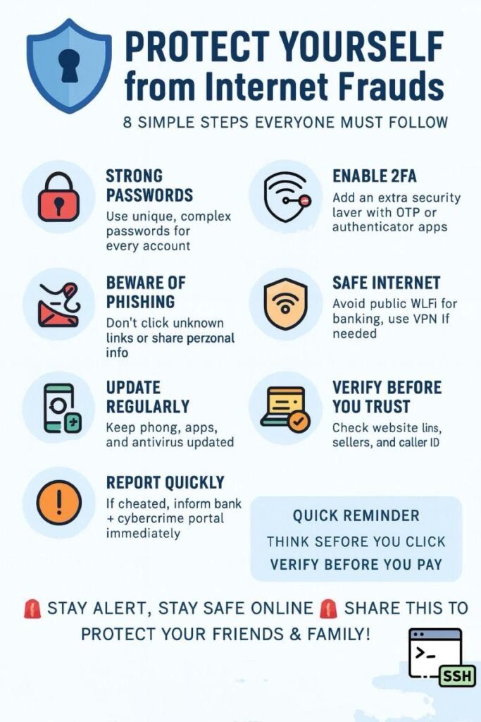 How to Protect Yourself from Internet Frauds in 8 Steps